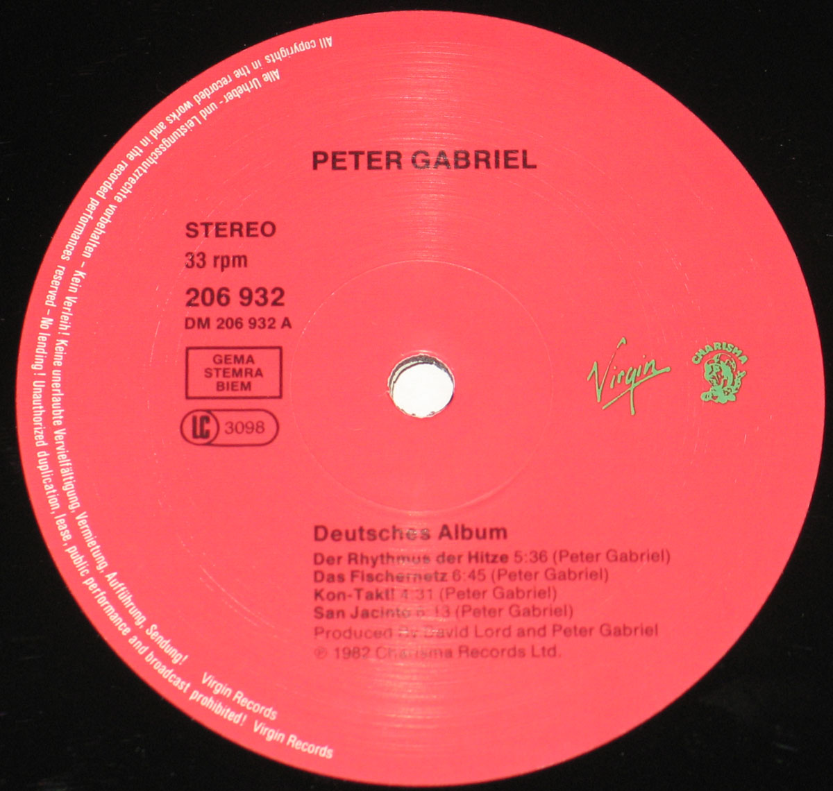 High Resolution Photo of peter gabriel deutsches album with peter hammill 